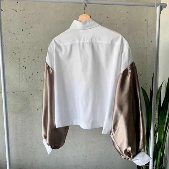 Shirt with balloon sleeves - copper - Picture 4 of 8